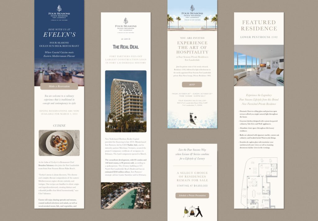 Different email marketing designs